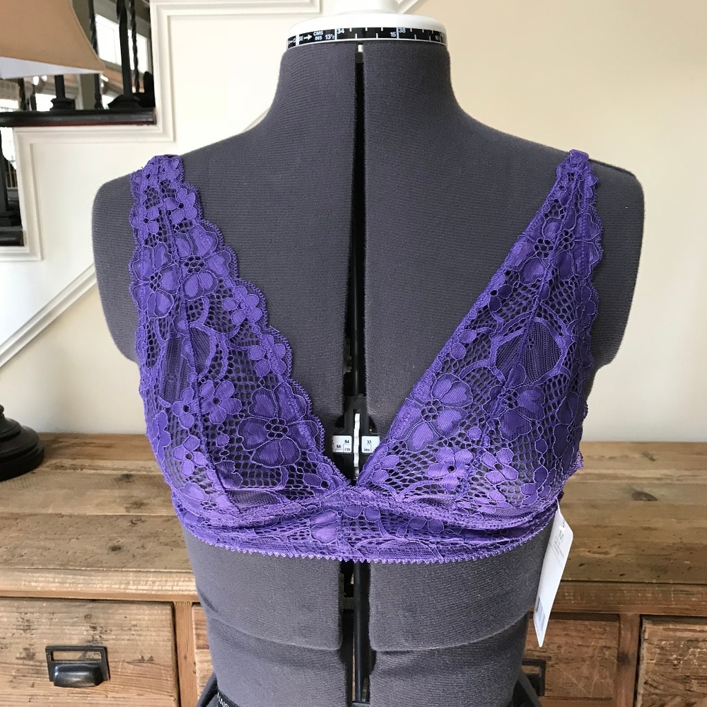 NWT's HONEYDEW Purple Bralette Sz. M
